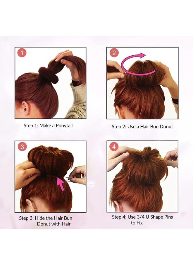 Premify - U Shaped Brown Hair Pins, Pack Of 120 Bobby Pins Bun Hair Pins, Hair Grips, Hair Pin For Women, Wedding Bridal Brown Hairpins In Plastic Box - Image 1