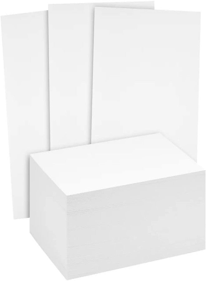 Reskid White Cardstock Thick Paper - Blank Heavy Weight 125 lb Cover Card Stock - 50 Pack (2x3.5) - Image 1