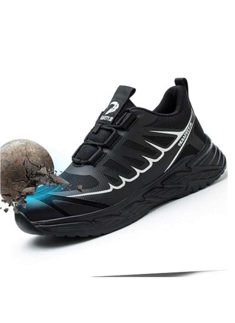 Verci - Men's steel shoes, indestructible, comfortable, resistant steel safety shoes for men, light safety shoes (44 EUR) - Image 1
