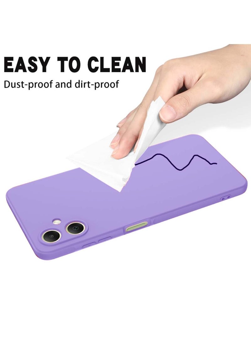 دبليو تيك غطاء الحماية السائل الممتاز من السيليكون سامسونج جالاكسي A06 4G 2024 - اللافندر - Image 5