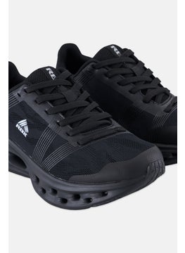 RBX Women Mesh Lace Up Running Shoes, Black  - Image 3