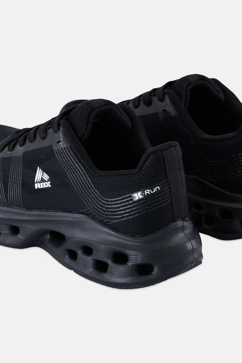 RBX Women Mesh Lace Up Running Shoes, Black  - Image 2