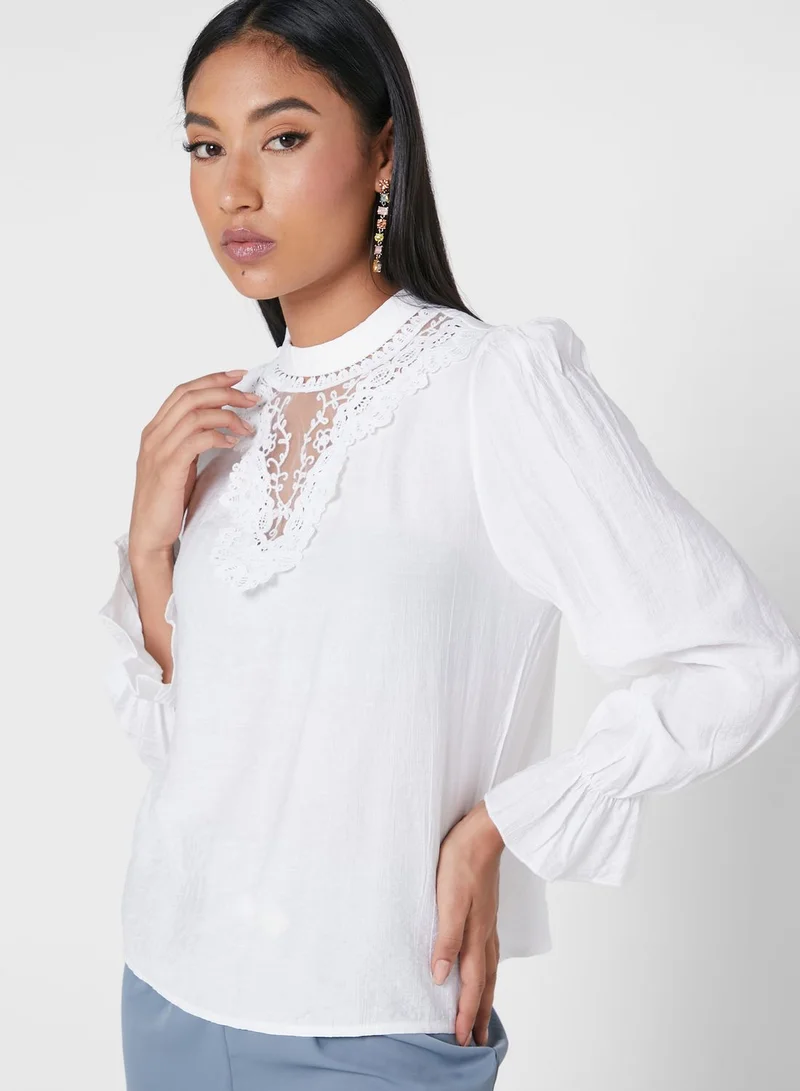 ELLA Lace Detail Blouse