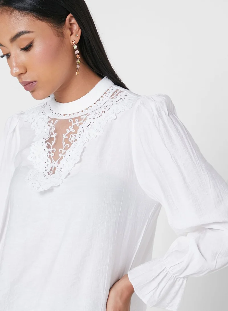 ELLA Lace Detail Blouse