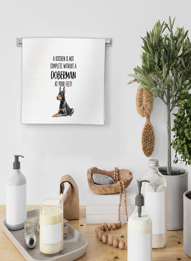 FIicy Doberman Gifts Kitchen Towels Set of 2, Doberman Dog Lover Gifts Dish Towels, DobermanDog Owner Gift Decorative Hand Towels for Kitchen,Gift for DobermanDog Lovers Kitchen Decor(16x24 Inch) - Image 4