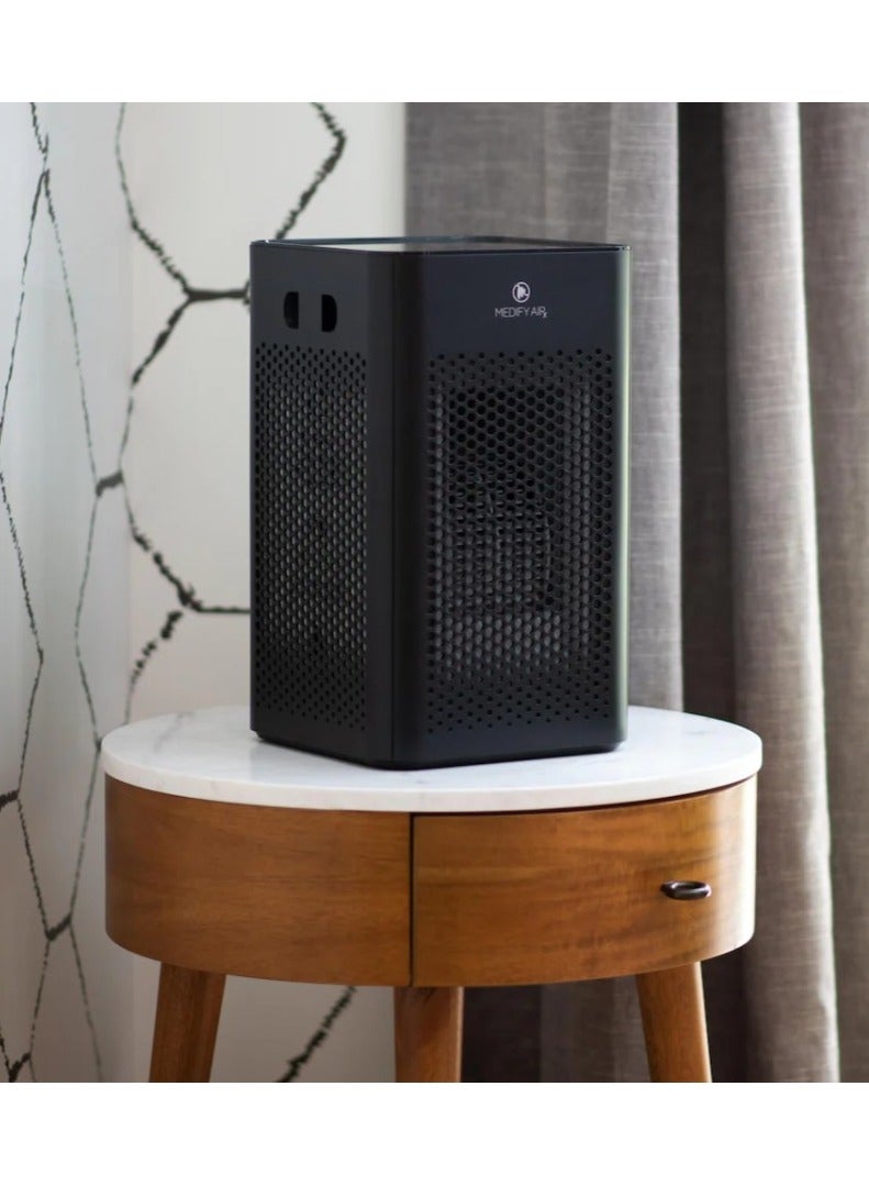 Medify Air Medify Air MA-25 Air Purifier with H13 HEPA filter - a higher grade of HEPA for 500 Sq. Ft. Air Purifier | Dual Air Intake | Two '3-in-1' Filters | 99.9% removal in a Modern Design (1-Pack, Black)  - Image 2