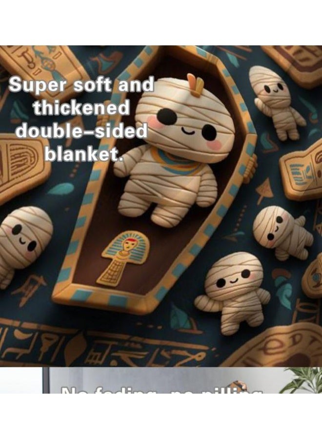 عام بطانية رقيقة من الفانيلا (حرارة ومريحة، ومناسبة للنوم واستخدام اللعبة والغبار والرمل) 150 سم * 200 سم - 900 - Image 4