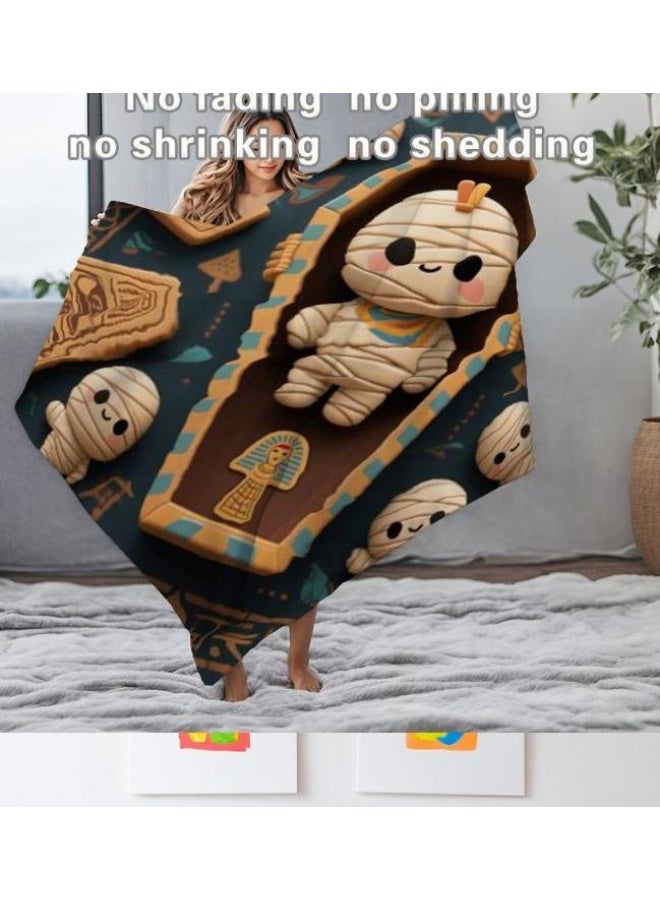 عام بطانية رقيقة من الفانيلا (حرارة ومريحة، ومناسبة للنوم واستخدام اللعبة والغبار والرمل) 150 سم * 200 سم - 900 - Image 5