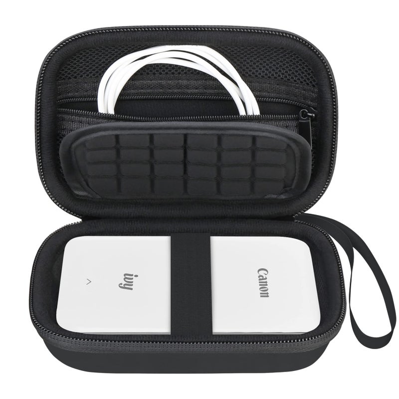 Elonbo Carrying Case for Canon Ivy 2 Canon Ivy Mini Photo Printer Portable Instant Smartphone Color Print Digital Camera Hard Travel Bag Wireless Mobile Picture Printer Storage Holder Black - Image 2