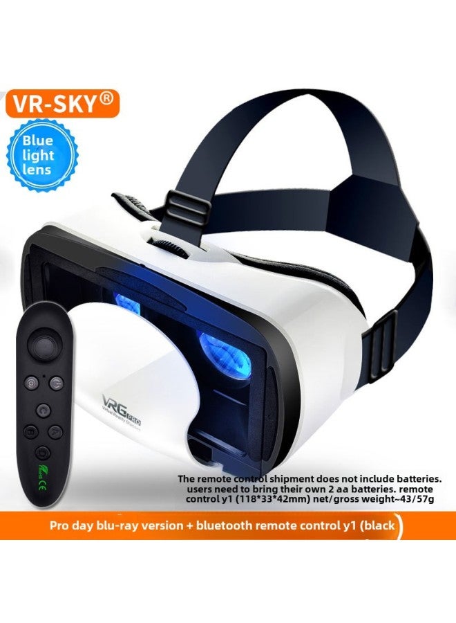 Strict Selection Of Vrgpro Blu-ray Version Of 3d Glasses Yuan Universe Mobile Phone Virtual Reality Helmet Vr Glasses-Color:Pro Blu-ray Vr White + Y1 Black - Image 1