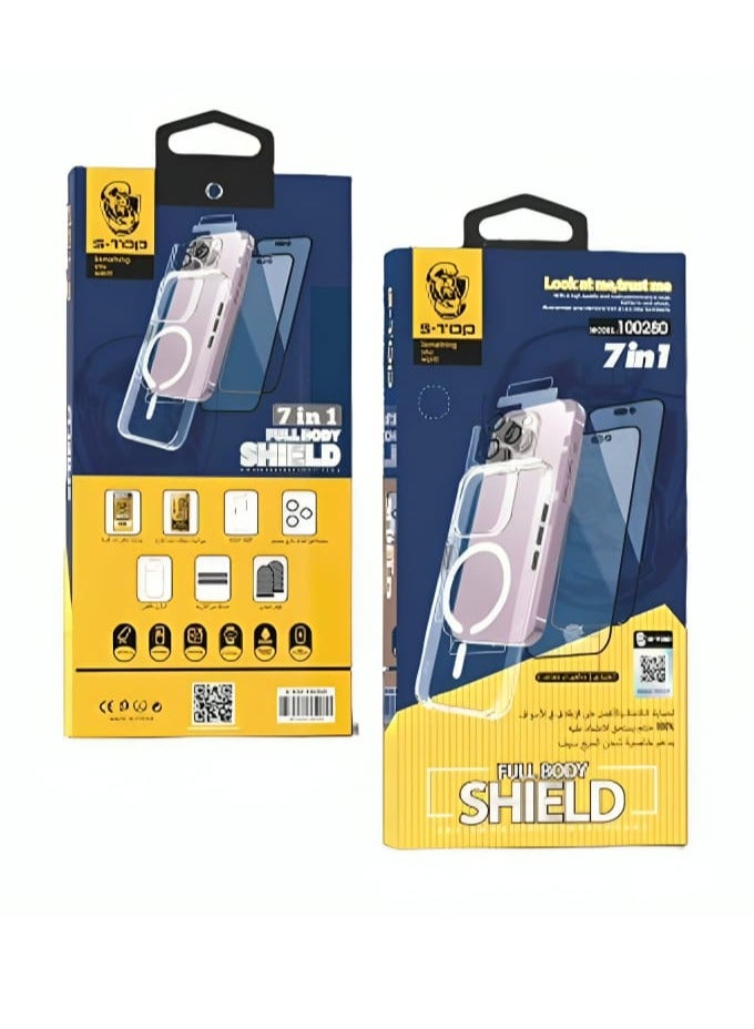 S-TOP Integrated Protection Package 7 in 1 For Samsung S22 Ultra
