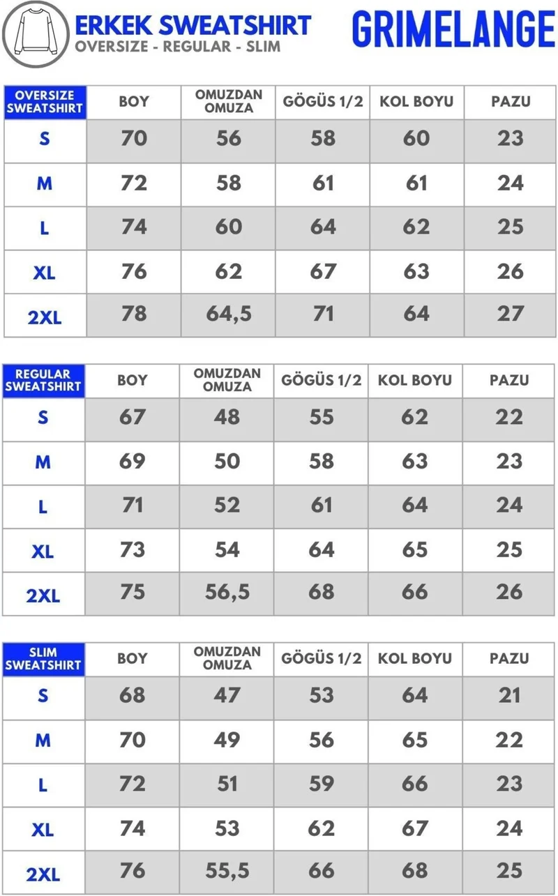 جريميلانج Breez Men's 100% Organic Cotton Oversize Pieced Sports Print Detailed Crew Neck Black Sweatshirt
