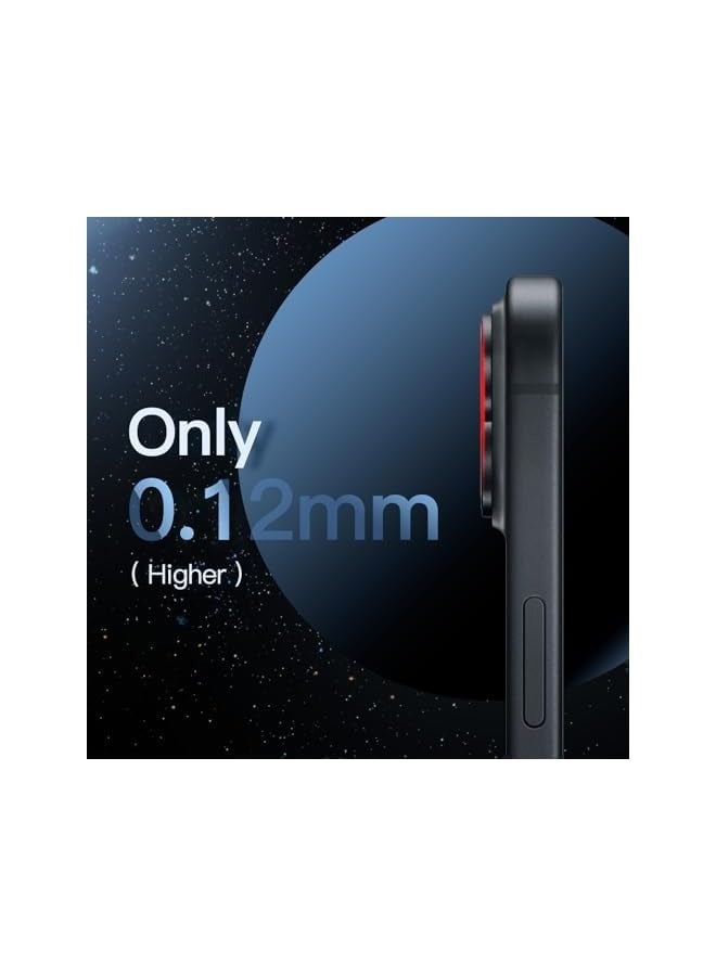 PROMASS Camera Lens Protector for iPhone 15 6.1-Inch and iPhone 15 Plus 6.7-Inch, Full Coverage 9H Tempered Glass Ring Cover, Matte Metal Plate, Case Friendly, 1-Pack (Midnight) - Image 5