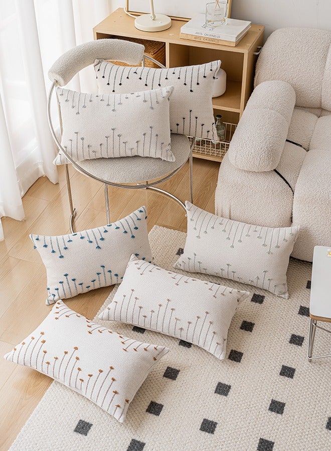 Bukela Pillow Cover Boho Throw Pillow Covers Set of 2 Neutral Decorative Textured Cushion Case Farmhouse Pillowcase Modern Square Pillow Covers for Sofa,Couch, Living Room,Beige and Brown  - Image 5