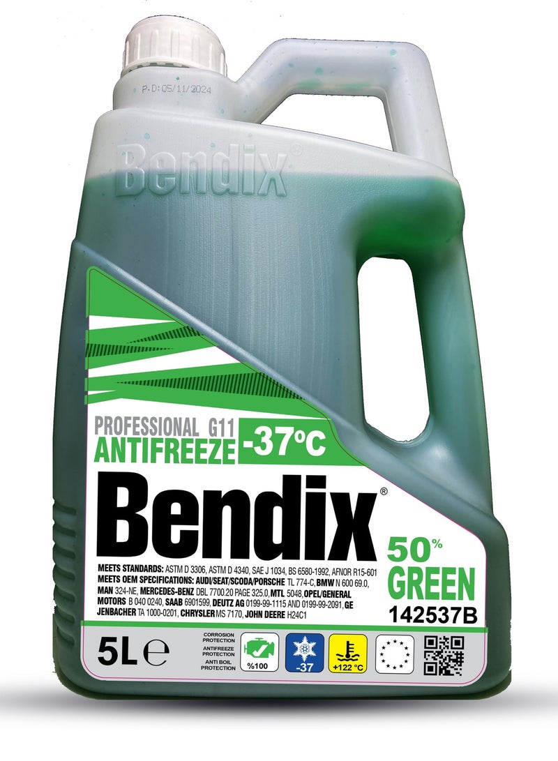 Bendix Concentrated windscreen washer 236 ML & Bendix Anti-Freeze -37   coolant 5 Liter - Green Liquid Coolant  50% Concentrate G12Bundle - Image 3