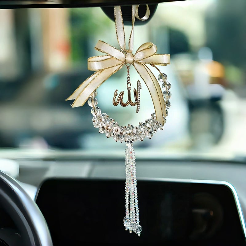 Crystal Car Hanging Ornament Rearview Mirror Pendant Decoration - Image 2