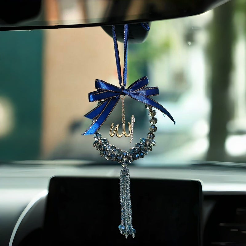 Crystal Car Hanging Ornament Rearview Mirror Pendant Decoration - Image 4