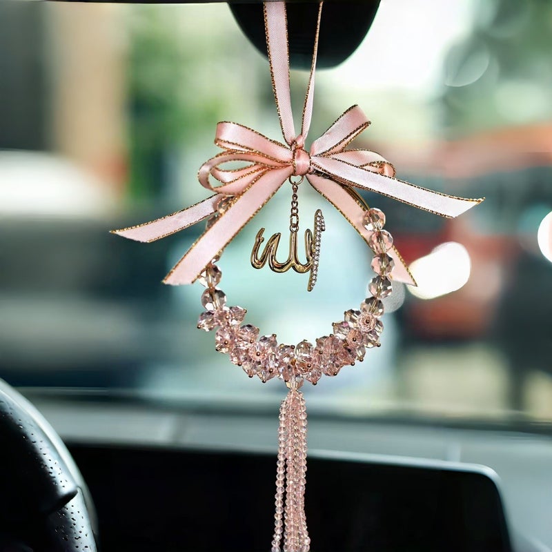 Crystal Car Hanging Ornament Rearview Mirror Pendant Decoration - Image 3
