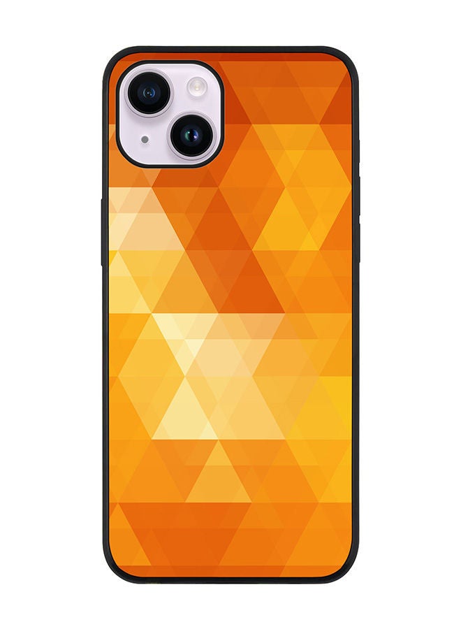 Stylizedd Rugged Black edge case for Apple iPhone 14 Plus Slim fit Soft Case Flexible Rubber Edges Anti Drop TPU Gel Thin Cover - Gold Rush - Image 1