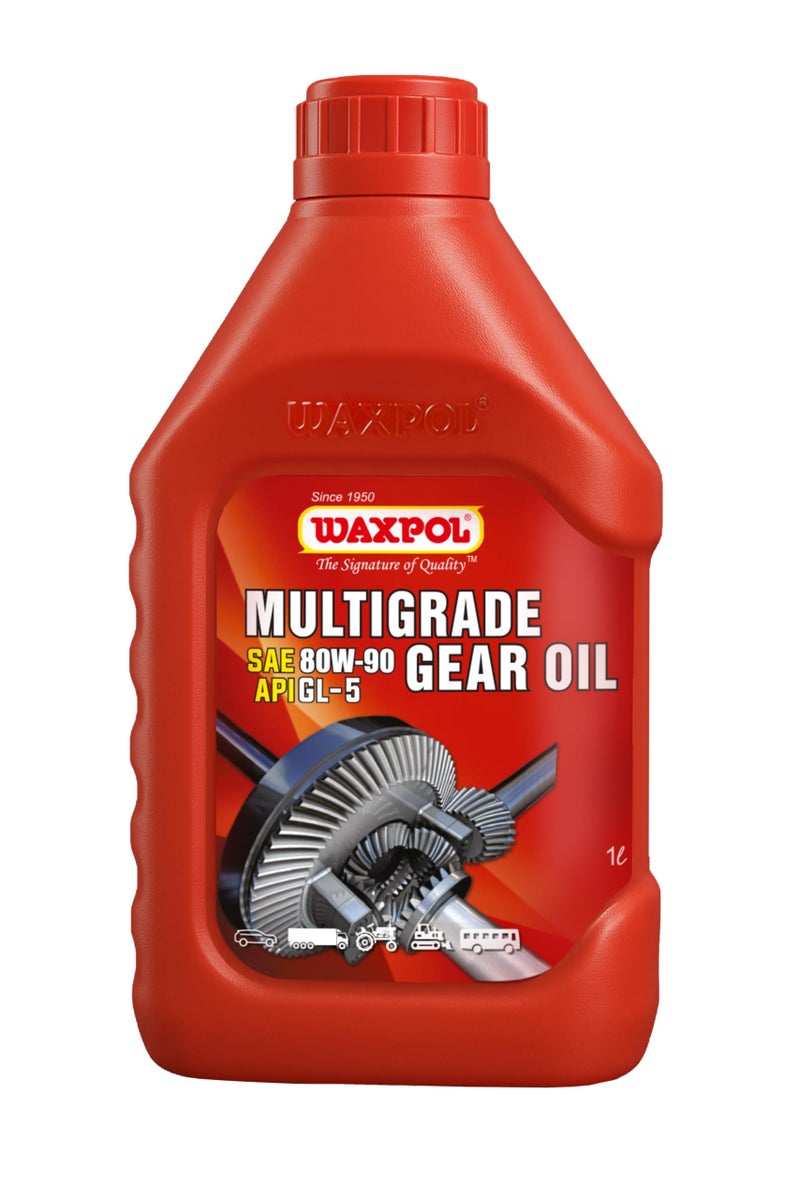 Waxpol Multi Grade Gear Oil 80W 90-1L For Cars, 2-Wheelers, HCVs, LCVs, Jeeps, Tractors, Heavy Industrial Equipment - Image 5