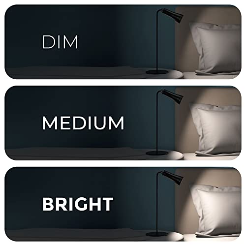 XECH Table Lamp for Study with Multiple Attachments Desk Lamps For Students 4 in 1 Rechargeable Desk Light with Powerful Neodymium Magnets & Adjustable Brightness Reading Lamp USB C Charging (Magneto) (Black) - Image 5