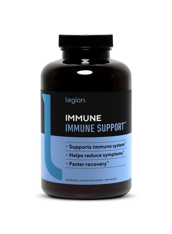LEGION Immune- Immune Booster for Adults, Natural Immunity System Support w/Vitamin C (500mg), American Ginseng, Guduchi, and Garlic Supplement. - Image 1