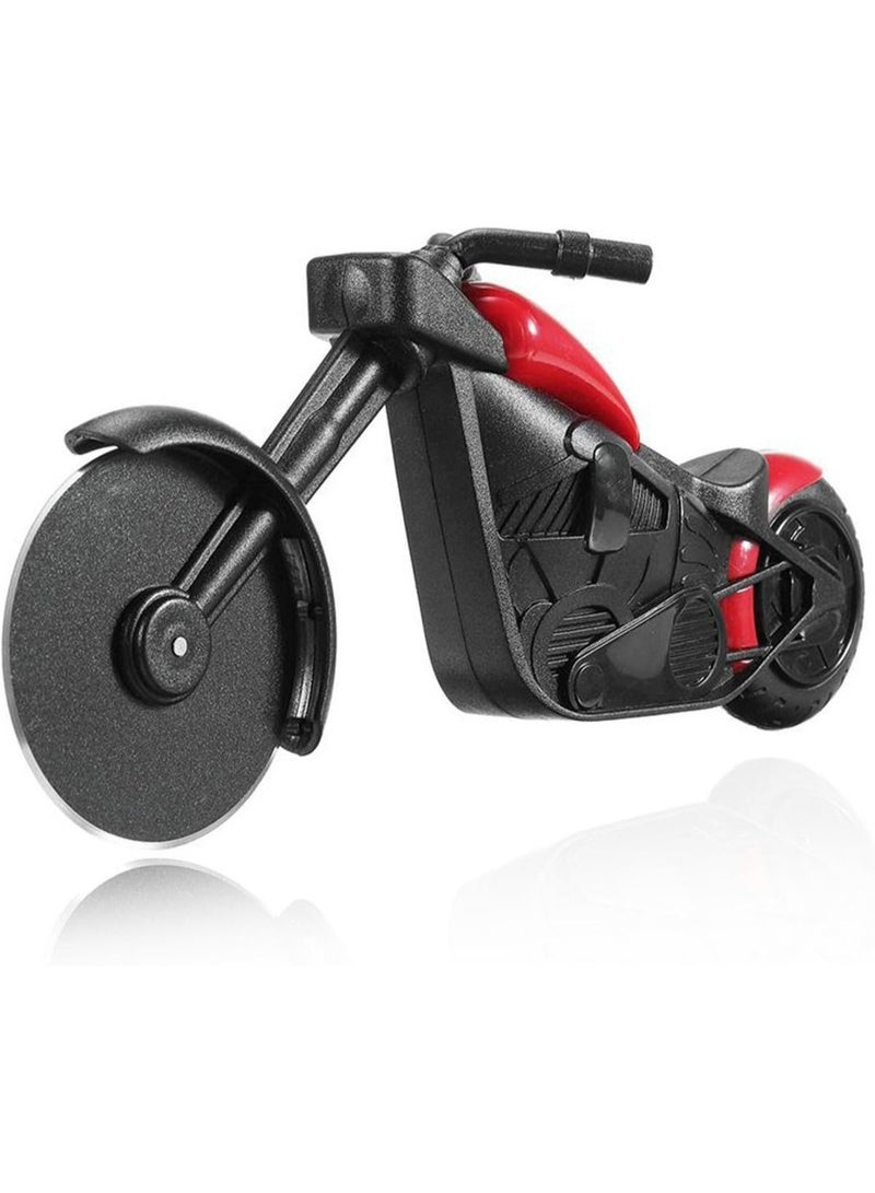 DANIM Pizza Cutter Hand Pizza Cutter Motorbike Pizza Cutter Funny Pizza Cutter Creative Pizza Cutter with Stand Used to Cut Pizza Dough Fun & Functional Kitchen Gadget - Image 2