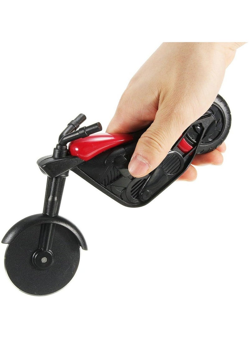 DANIM Pizza Cutter Hand Pizza Cutter Motorbike Pizza Cutter Funny Pizza Cutter Creative Pizza Cutter with Stand Used to Cut Pizza Dough Fun & Functional Kitchen Gadget - Image 5