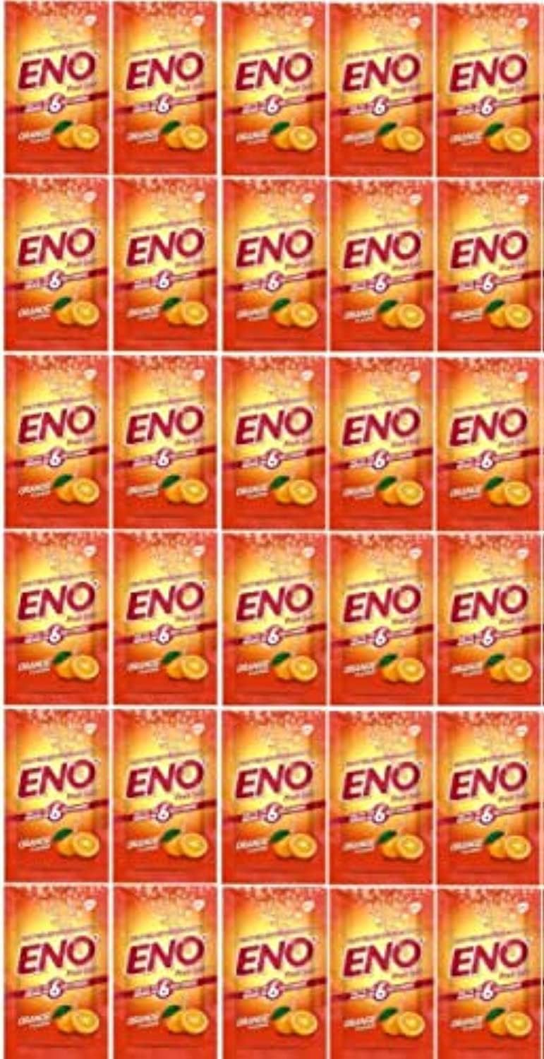 Eno Fruit Salt Orange Antacid Powder Baking Soda for Indigestion Heartburn Flatulence 30 Sachets 5 G Each 30 Sachets 5 g Each - Image 1