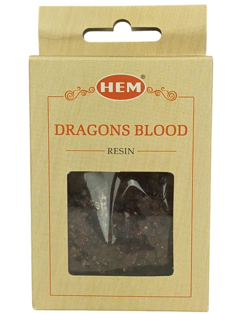HEM Dragon Incense Resin for Charcoal Burning Tablets Fresh Long Lasting Fragrance 100 Natural Ingredient Used for Aromatherapy Gift Set 30gm