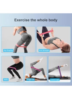 YOUGE Resistance Band Set, 5 Latex Exercise Bands with 5 Resistance Levels, Skin Friendly Elastic Bands for Home Exercise, Physical Therapy, Strength Training, Yoga  - Image 5