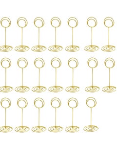 SYOSI 20 Pack Table Number Holder Place Card Holder Photo Picture Holder for Wedding Birthday Stand Position Card Holder Party Baby Shower  - Image 1