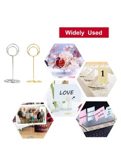 SYOSI 20 Pack Table Number Holder Place Card Holder Photo Picture Holder for Wedding Birthday Stand Position Card Holder Party Baby Shower  - Image 4