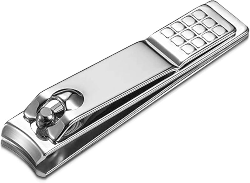 Nail Clippers Set,Sturdy Stainless Steel Toenail and Fingernail Clipper Cutters with Sharp Curved Blades,Nail Clippers for Men Women-silver -1pc