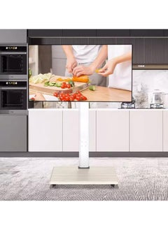 Generic Movable Tv Stand For 37-75 Inch Lcd Led Flat Panel Curved Screen Tv Rolling Tv Stand Mobile Holds Up To 88 Lbs Portable Tv Stand Rolling Floor Tv Stand Max Vesa 600x400mm  - Image 2