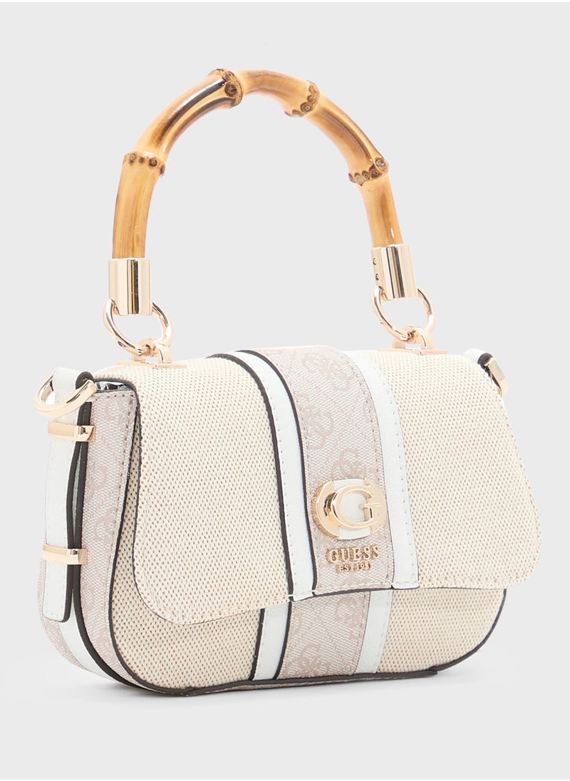 GUESS Kerima Bamboo Mini Tp Hndl Flp  - Image 4