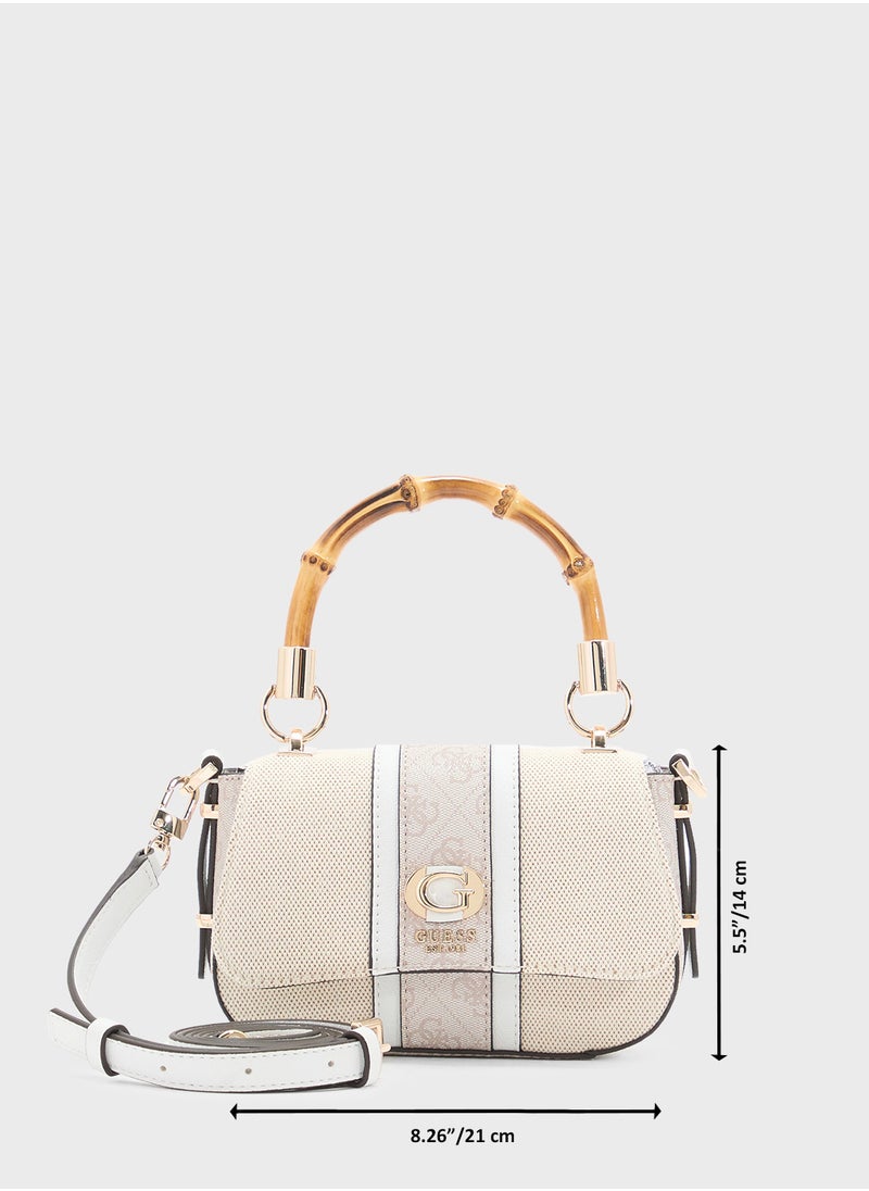 GUESS Kerima Bamboo Mini Tp Hndl Flp  - Image 5