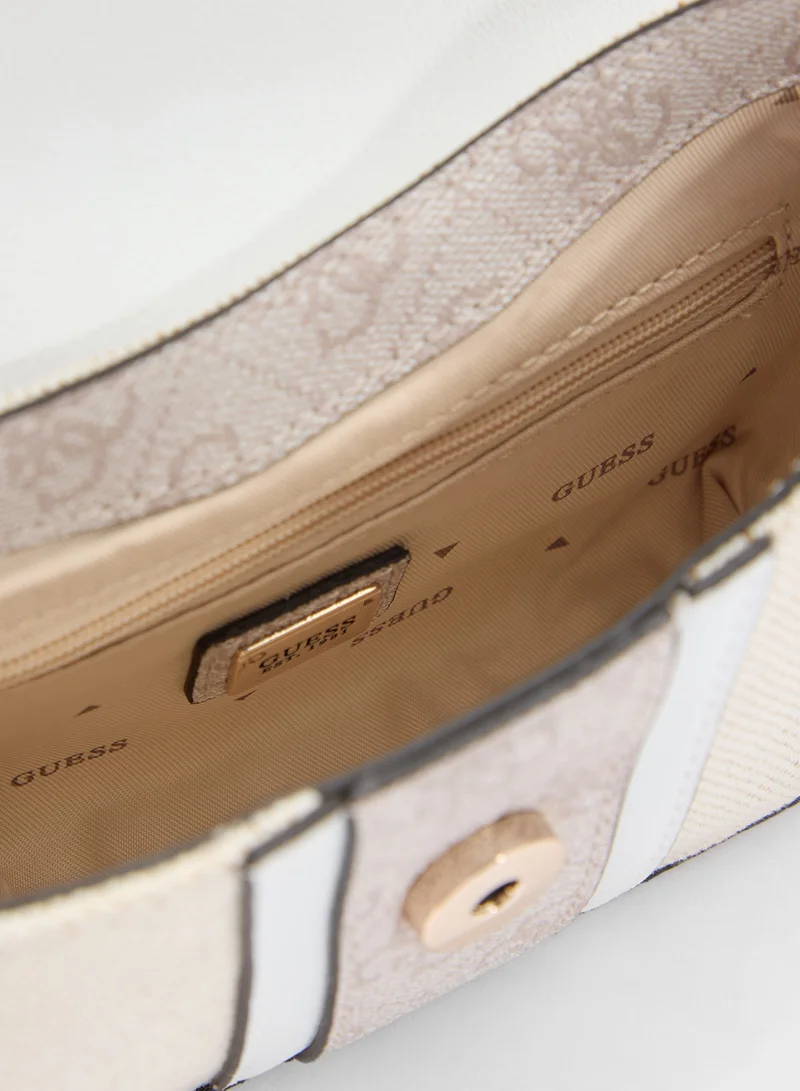 GUESS Kerima Bamboo Mini Top Handle Flap