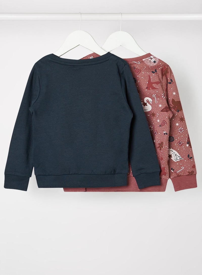 NAME IT Kids 2 Pack Christmas Sweatshirt - Image 2