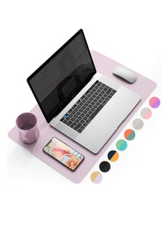 Cool Baby COOL BABYMultifunctional Office Desk Pad, Ultra Thin Waterproof PU Leather Mouse Pad, Dual Use Desk Writing Mat for Office/Home(90 * 45 CM，Gold + Pink)  - Image 1