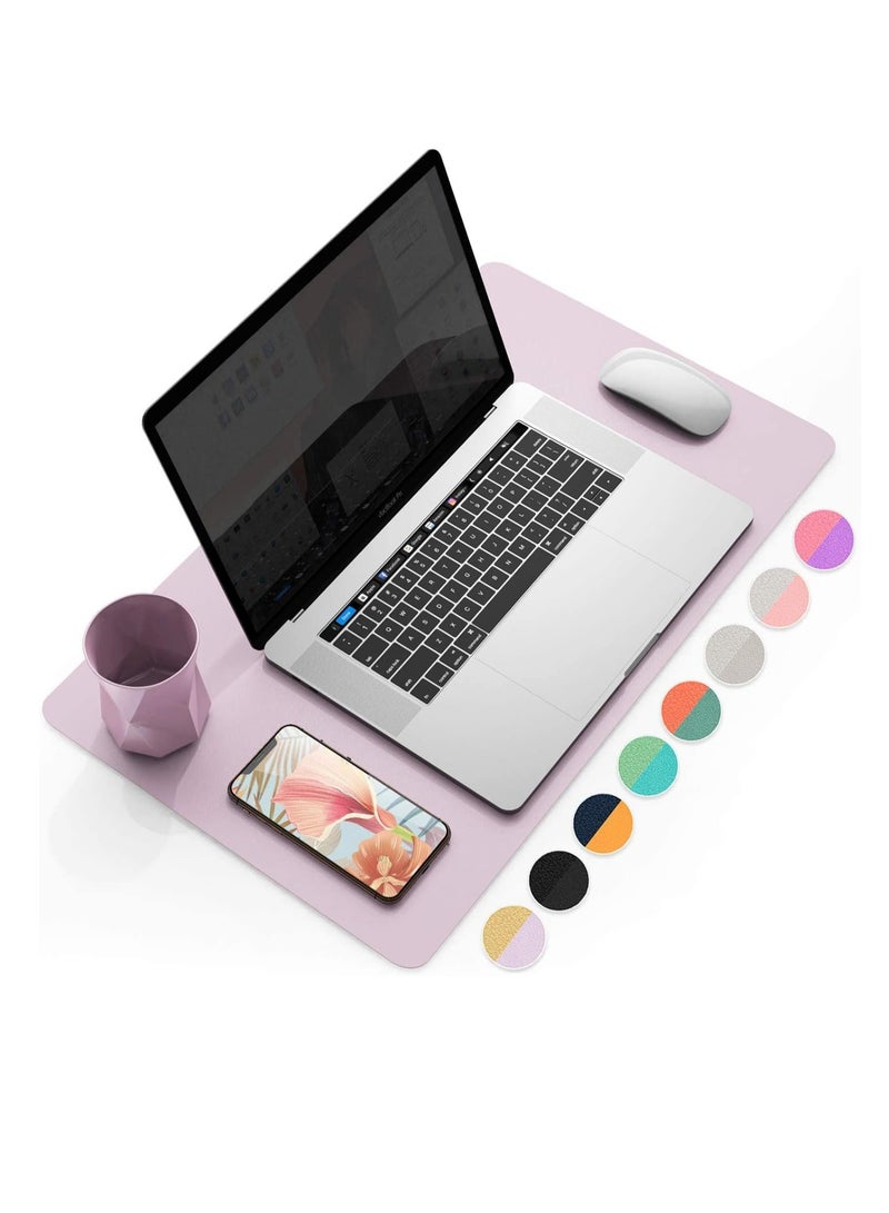 Cool Baby COOL BABYMultifunctional Office Desk Pad, Ultra Thin Waterproof PU Leather Mouse Pad, Dual Use Desk Writing Mat for Office/Home(90 * 45 CM，Gold + Pink) - Image 1