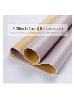 Cool Baby COOL BABYMultifunctional Office Desk Pad, Ultra Thin Waterproof PU Leather Mouse Pad, Dual Use Desk Writing Mat for Office/Home(90 * 45 CM，Gold + Pink)  - Image 4