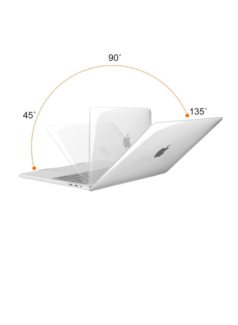 Hard Shell Case Protective Snap On Cover Compatible with Apple MacBook Pro 15 inch 2019 2018 2017 2016 Release A1990 A1707 with Touch Bar and Touch ID (Crystal Clear) - Image 3