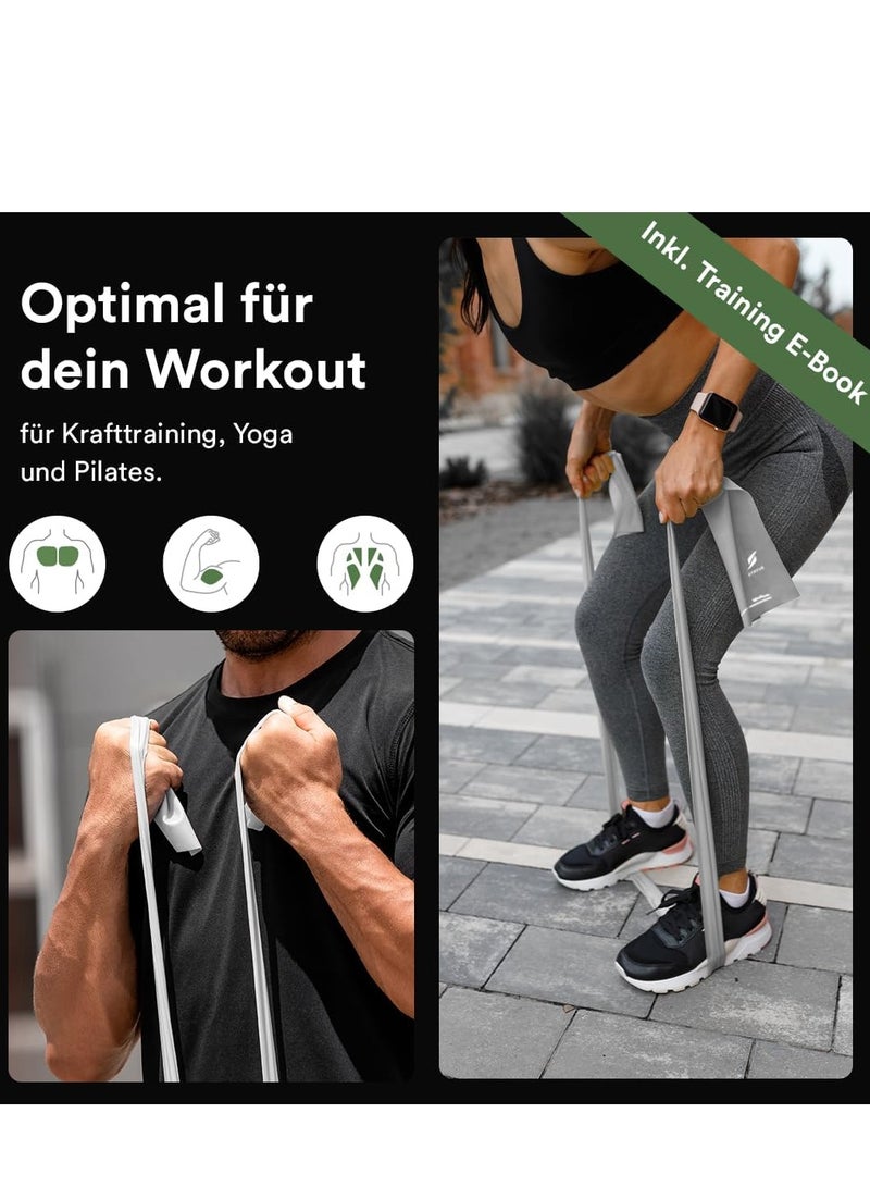 STRYVE Fitness Loops / Resistance Bands Set of 4 with Instructions, eBook in German and Bag - 4 x Fitness Band Resistance Band Exercise Band - Image 4