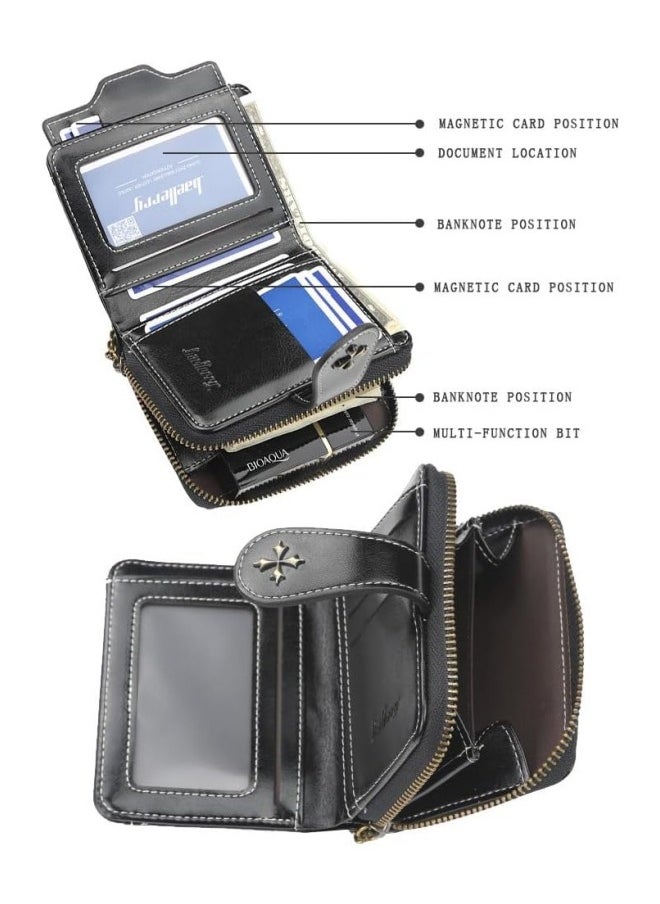 baellerry Unisex Multi-Card Multi-functional Wallet with Large Capacity Hook design, soft and wear-resistant  - Image 5
