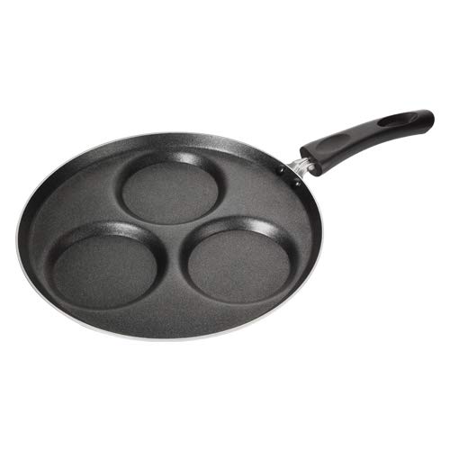 Premier Non Stick Omini Aluminium Uthappam 3 Tawa 28cm 019623 Black Durable NonStick Coating for Easy Cooking and Cleaning Even Heat Distribution Stylish Red Design - Image 1
