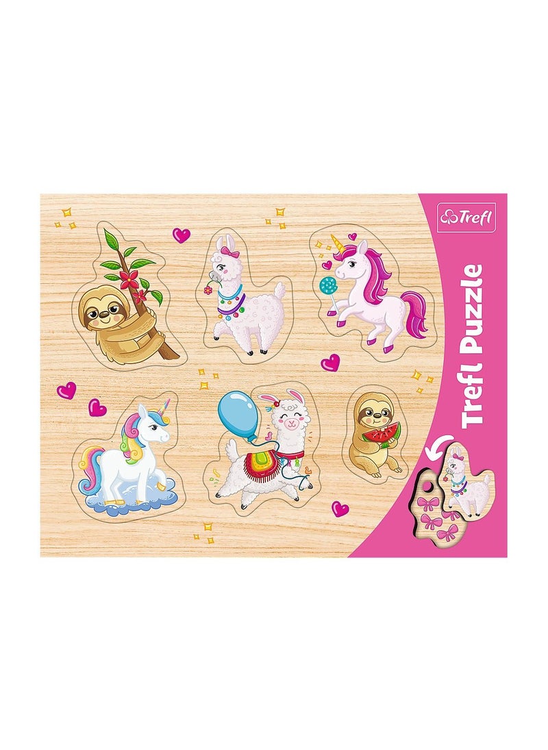 Trefl Trefl – Unicorns, Lammas And Sloths 6 Pieces – 31311 