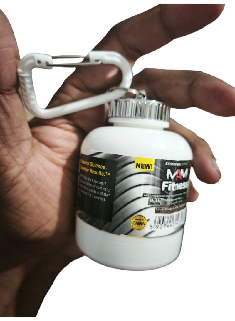 MAM 6 Pieces of Protein Shake Mini Bottles Upper and Lower Caps - Image 2