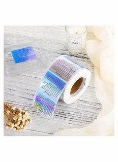 Excefore Candle Warning Stickers Label, Waterproof Candle Safety Decals with 100 Pieces Cotton Candle Wicks for Wax Melt Molds, 1.8 x 1.5 Inches 600 Pieces  - Image 2