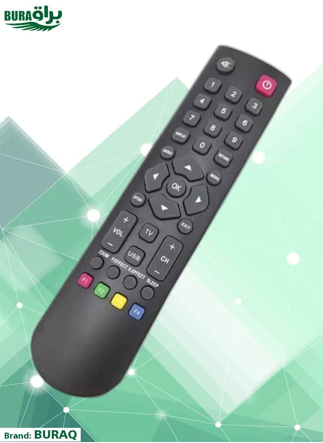 BURAQ - Remote Control For All TCL TV LCD/LED Black - Image 1